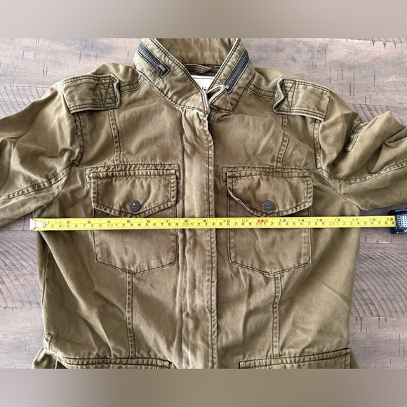 Abercrombie & Fitch Womens Size Small Military Outerwear Jacket Faded Army Green - Picture 7 of 10